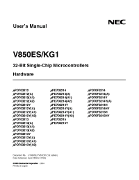 Datasheet UPD703214Y производства NEC